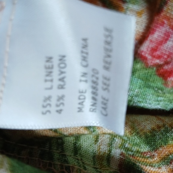 Cynthis Rowley Linen Blend Tropical Maxi Skirt Women's Small Resortwear … - Picture 5 of 6